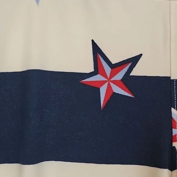 LulaRoe Americana striped leggings with stars Women's Size S - Picture 4 of 10